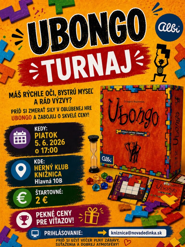 Ubongo turnaj v knižnom klube