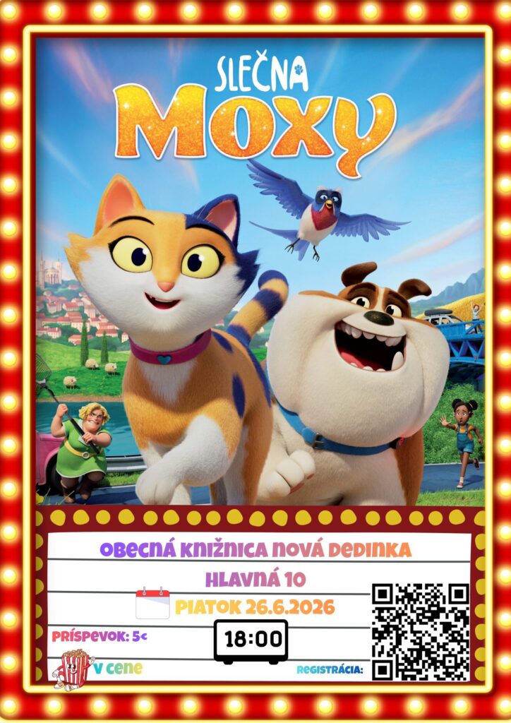 Slečna Moxy kino v knižnici